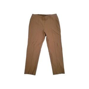 Chicos So Slimming Refined Ponte Stretch Ankle Brown Pull‎ On Elastic Waist 2